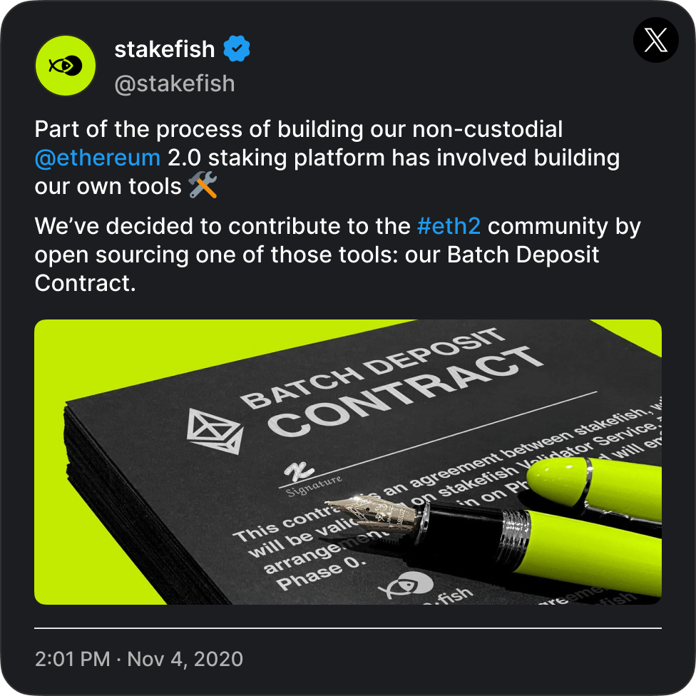 Open sourced our batch contract, and used by prominent platforms.