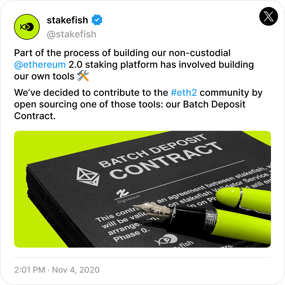 Open sourced our batch contract, and used by prominent platforms.